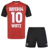 Bayer 04 Leverkusen Florian Wirtz 10 Matchtröjor Barn Hemma Fotbollströja 2024-25